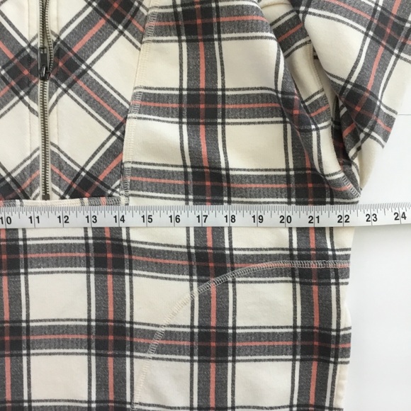 Free People “Why Not” Plaid Quarter Zip Size M - Picture 11 of 13